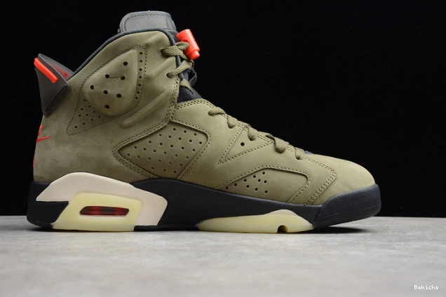 Rep BK air travis medium scott jack 6 jordan cn1084-200 olive cactus 1202
